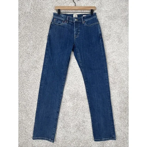Flint and Tinder Men's Straight Fit Jeans Dark Blue Size 28 x 32 - Picture 1 of 13